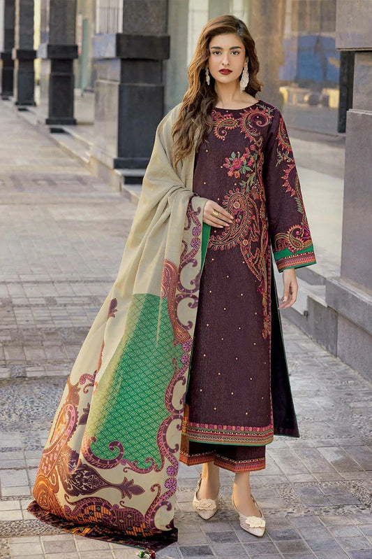 Picture of Charizma - Poshima Embroidered Peach Leather Collection Vol 4 - PSW5-27 - Unstitched - Available at Raja Sahib