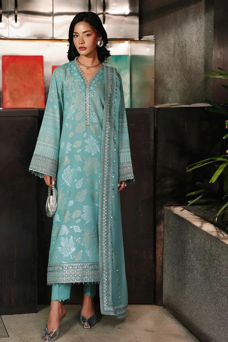 Nureh - Maya Embroidered Jacquard Collection - NJ-108 - Unstitched