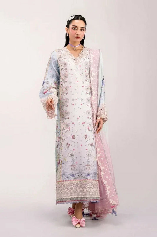 Qalamkar - Luxe Silk - QSL-05 AKARI - Unstitched