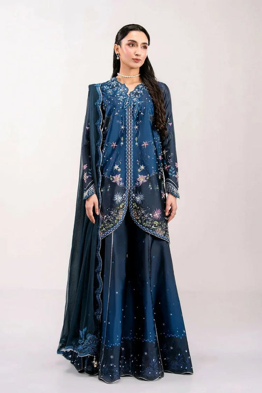 Qalamkar - Luxe Silk - QSL-06 NERINA - Unstitched