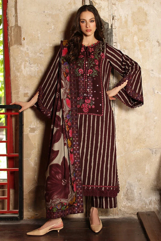 Charizma - Combination Embroidered Linen Collection Vol 1 - CCW7-02 - Unstitched