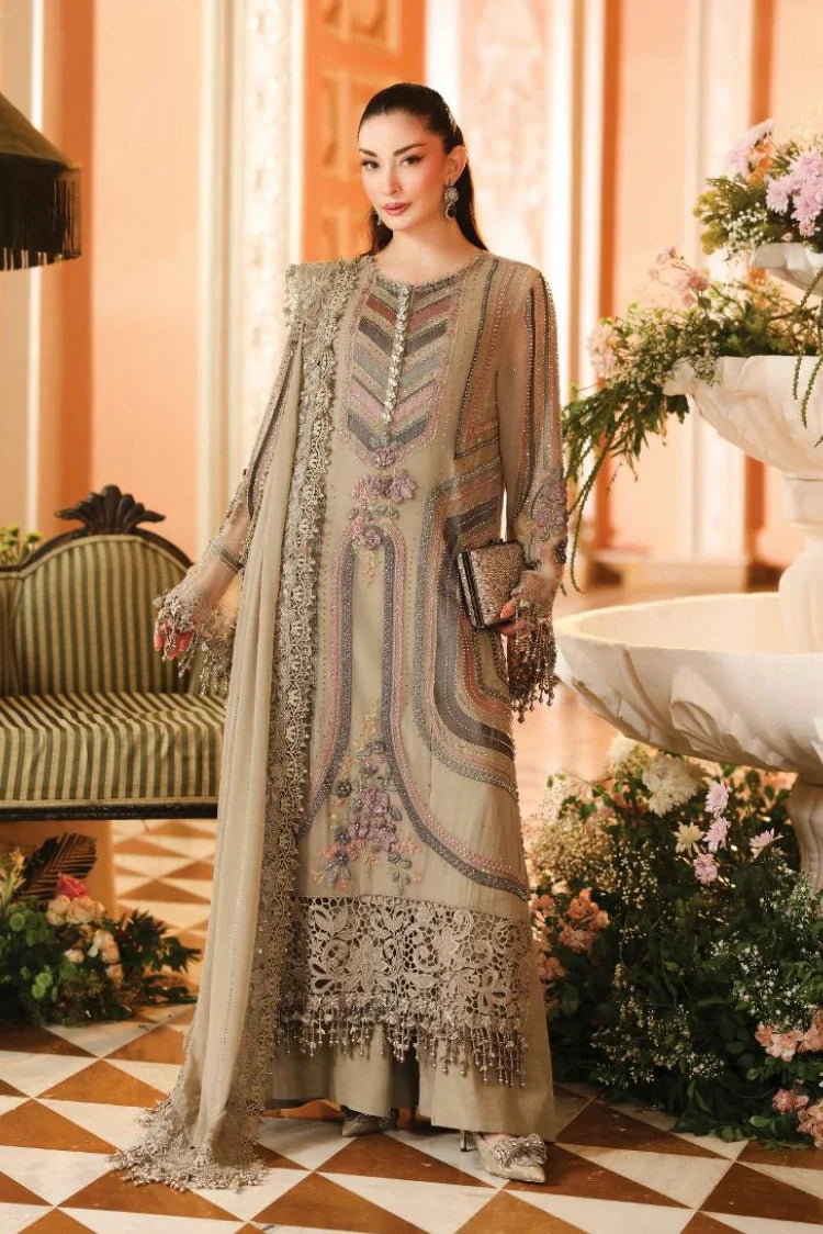 Picture of Maria B - Royal Tea Affair Chiffon - MPC-07-01 - Unstitched - Available at Raja Sahib