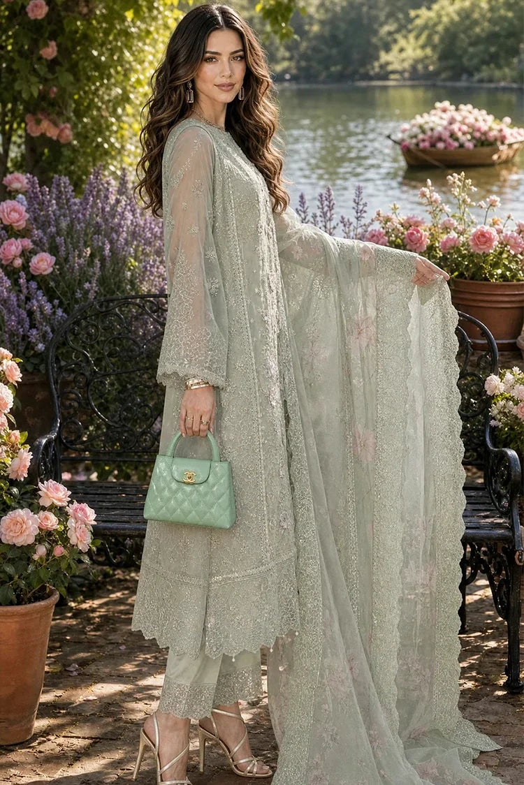 Picture of Noor by Saadia Asad - Nooriyah Luxury Embroidered Chiffon - Design 01 - Unstitched - Available at Raja Sahib