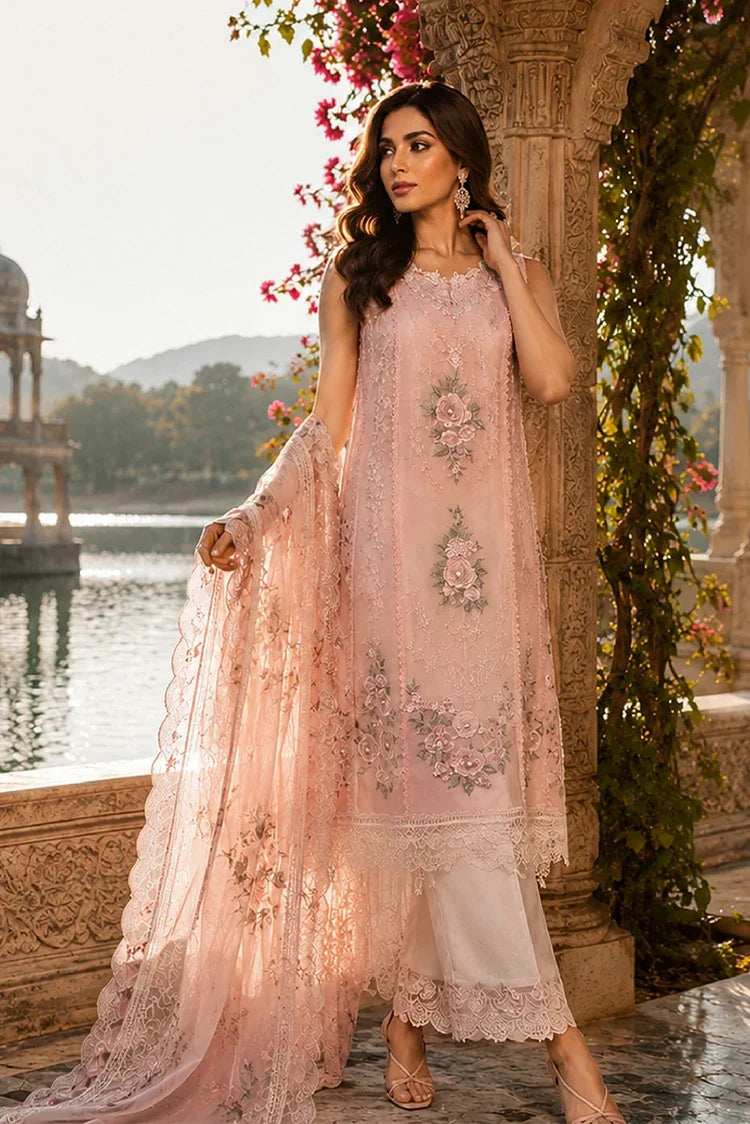 Noor by Saadia Asad - Nooriyah Luxury Embroidered Chiffon - Design 02 - Unstitched