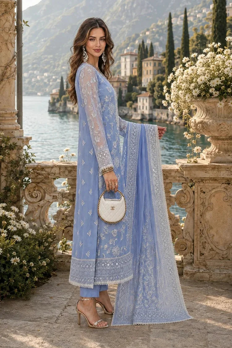 Picture of Noor by Saadia Asad - Nooriyah Luxury Embroidered Chiffon - Design 03 - Unstitched - Available at Raja Sahib