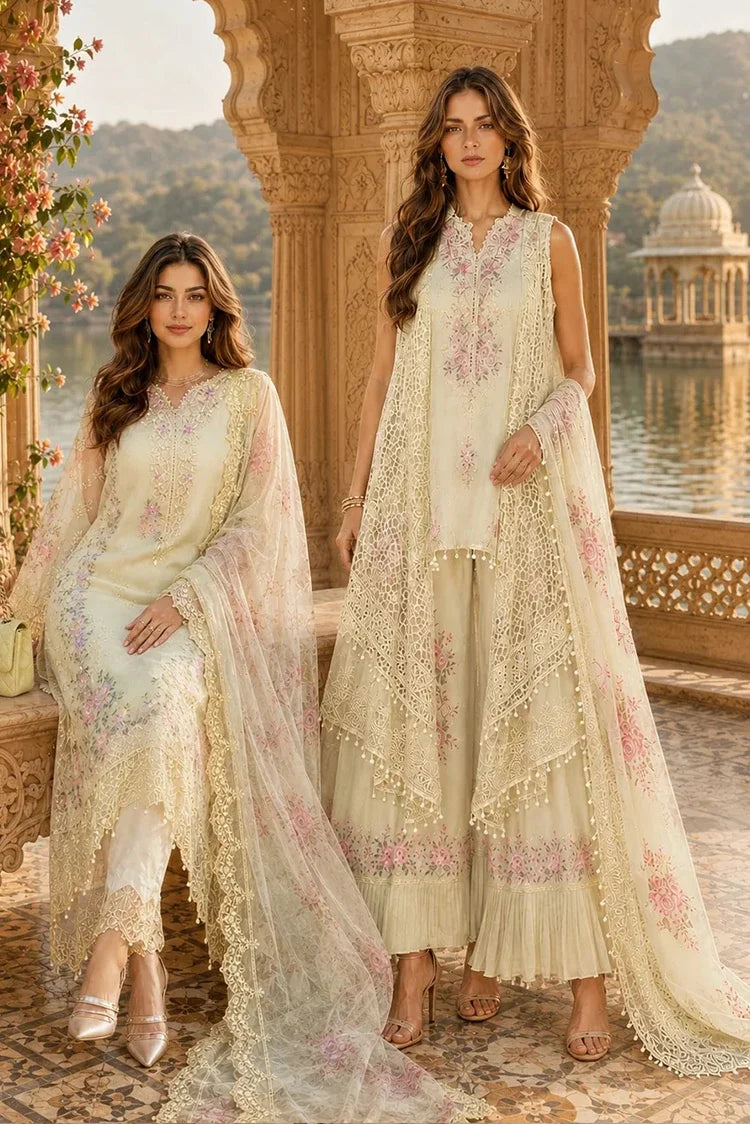 Picture of Noor by Saadia Asad - Nooriyah Luxury Embroidered Chiffon - Design 05 - Unstitched - Available at Raja Sahib