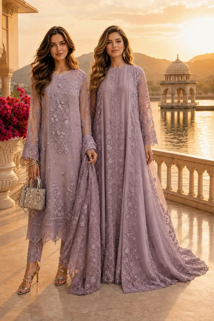 Picture of Noor by Saadia Asad - Nooriyah Luxury Embroidered Chiffon - Design 06 - Unstitched - Available at Raja Sahib