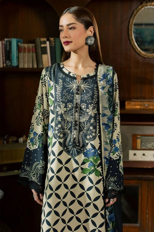 Nureh - Signature Print Printed Viscose Slub Collection Vol 3 - SP-209 - Unstitched