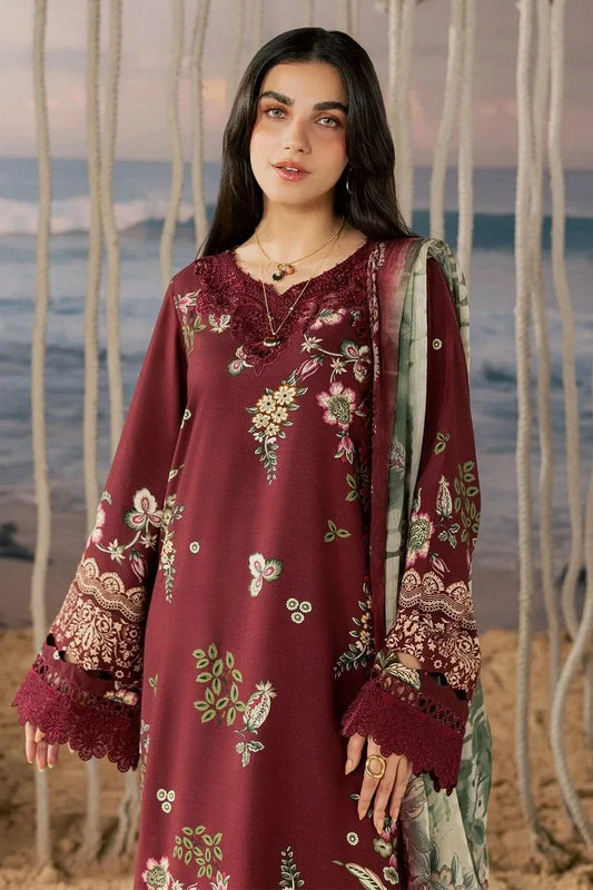 Nureh - Daily Delights Embroidered And Printed Viscose Slub Collection Vol 3 - DD-40 - Unstitched