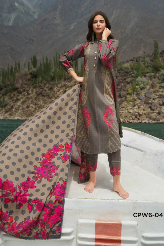 Charizma - C Prints Printed Linen Collection Vol 1 - CPW6-04 - Unstitched