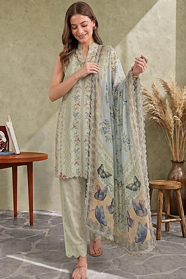 Asifa & Nabeel - Cambric Printed - Ayzal (CU26-02) - Unstitched