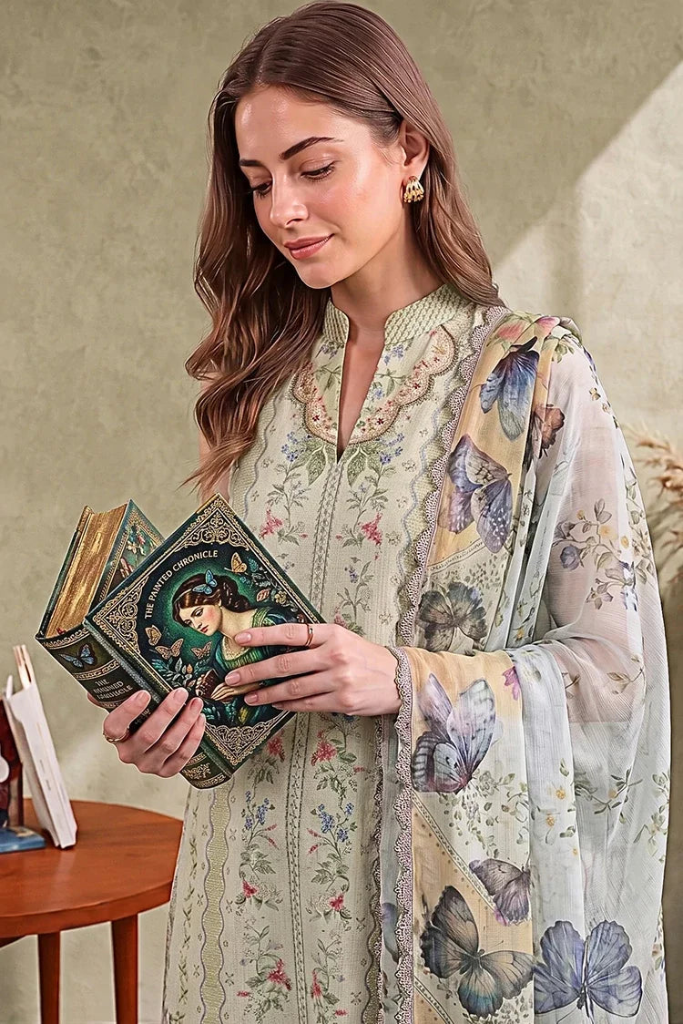 Picture of Asifa & Nabeel - Cambric Printed - Ayzal (CU26-02) - Unstitched - Available at Raja Sahib