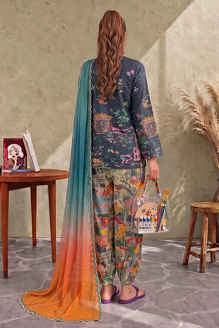 Picture of Asifa & Nabeel - Cambric Printed - Kiana (CU26-03) - Unstitched - Available at Raja Sahib
