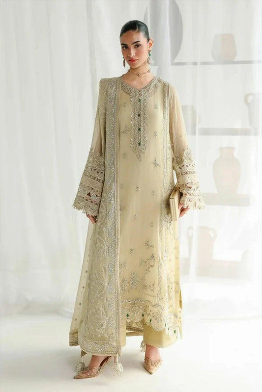 Picture of Qalamkar - Chiffon - QCC-01 DEENA - Unstitched - Available at Raja Sahib