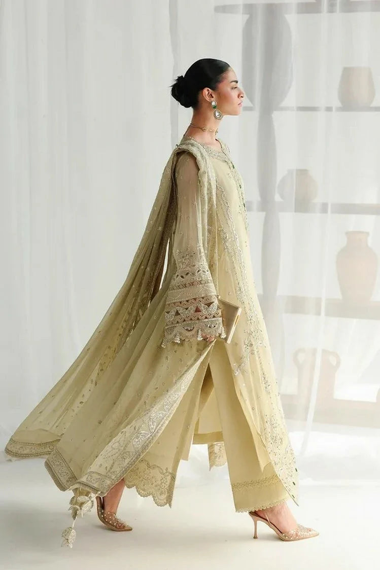 Picture of Qalamkar - Chiffon - QCC-01 DEENA - Unstitched - Available at Raja Sahib