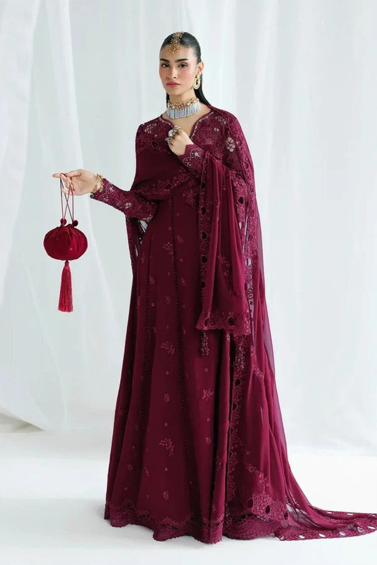 Qalamkar - Chiffon - QCC-03 WAFA - Unstitched