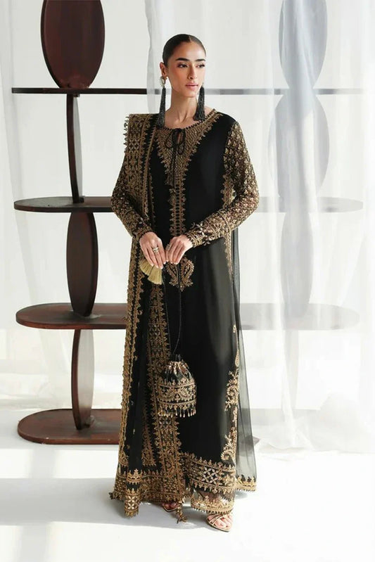 Qalamkar - Chiffon - QCC-06 WALIYA - Unstitched