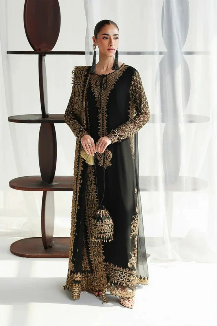 Picture of Qalamkar - Chiffon - QCC-06 WALIYA - Unstitched - Available at Raja Sahib