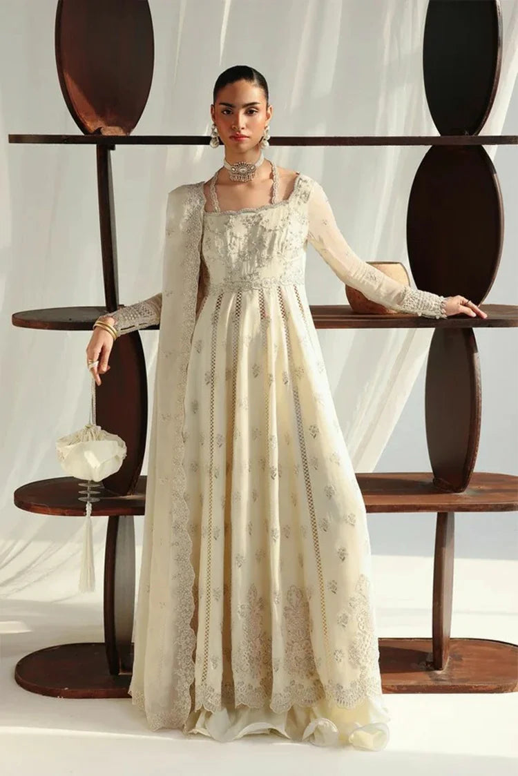 Qalamkar - Chiffon - QCC-07 AMERA - Unstitched
