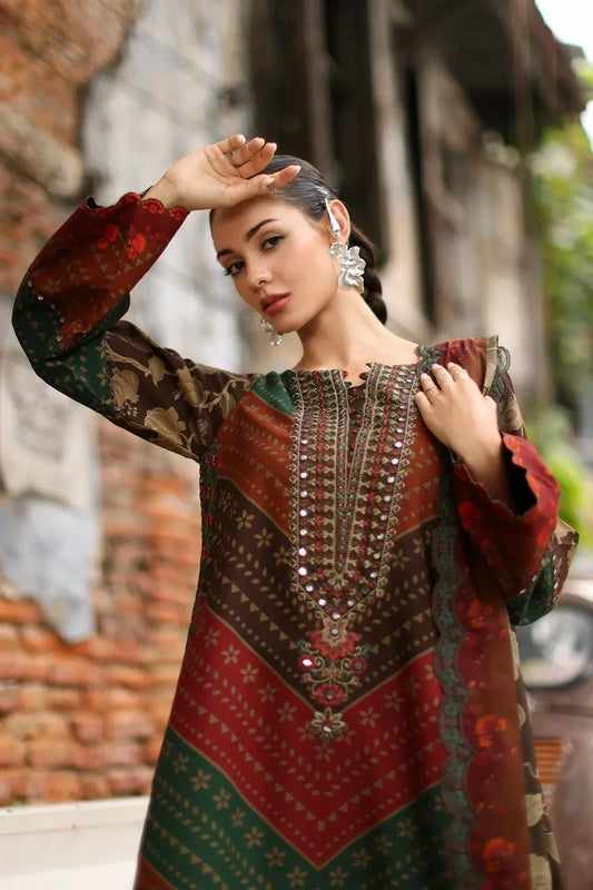 Charizma - Aniiq Embroidered Printed Linen Collection Vol 1 - ANW7-06 - Unstitched