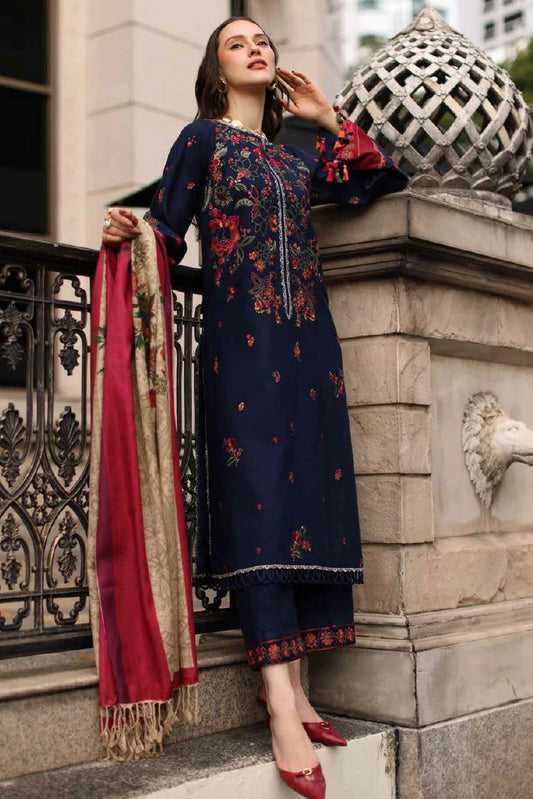 Charizma - Poshima Embroidered Peach Leather Collection Vol 1 - PSW6-06 - Unstitched