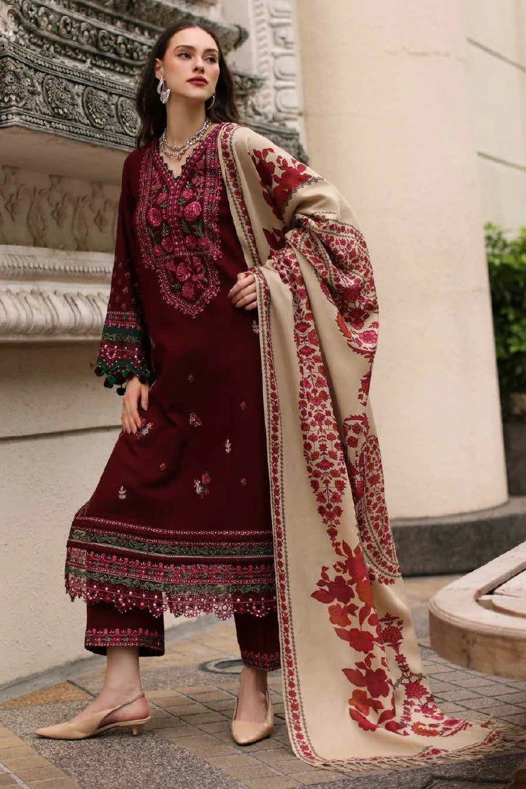 Charizma - Poshima Embroidered Peach Leather Collection Vol 1 - PSW6-08 - Unstitched
