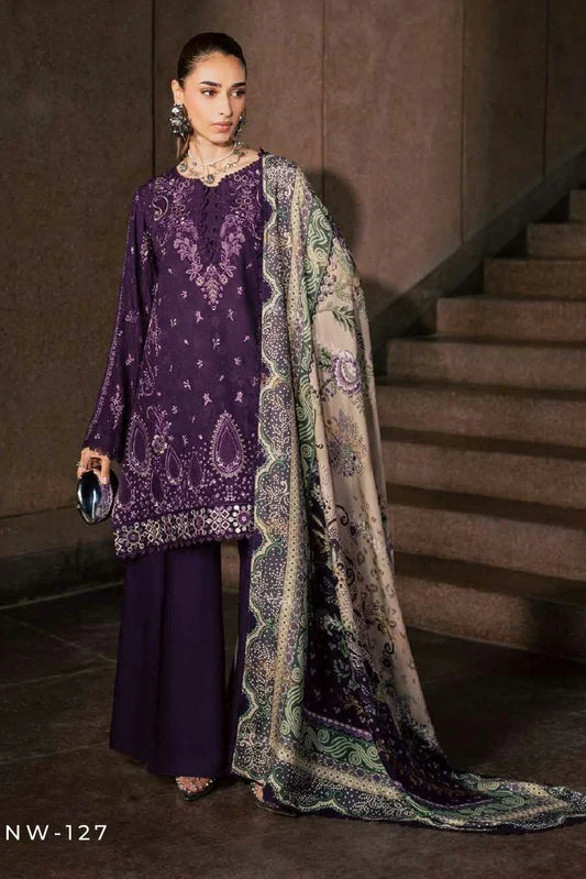 Nureh - Maya Embroidered Linen Collection Vol 1 - NW-127 - Unstitched
