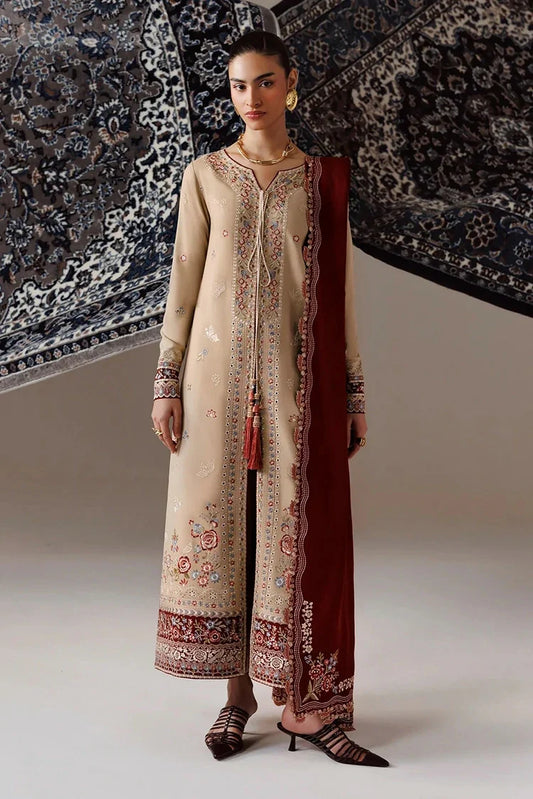 Qalamkar - Qline Linen Collection - QLW-16 HAMNA - Unstitched