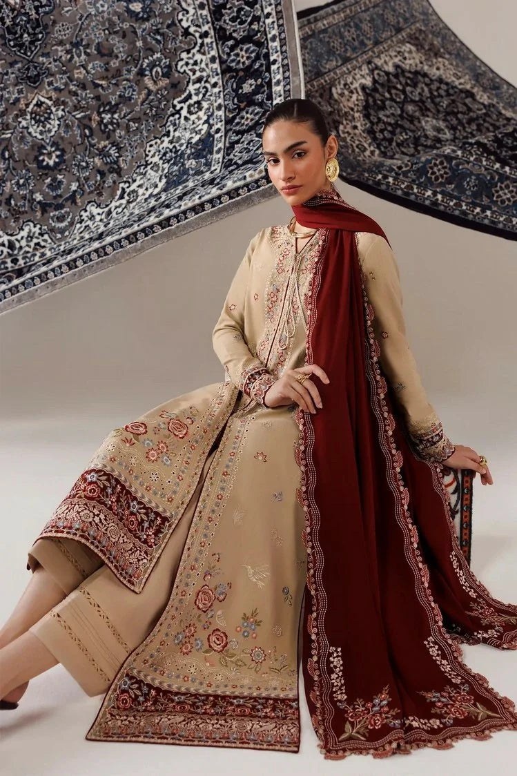 Picture of Qalamkar - Qline Linen Collection - QLW-16 HAMNA - Unstitched - Available at Raja Sahib