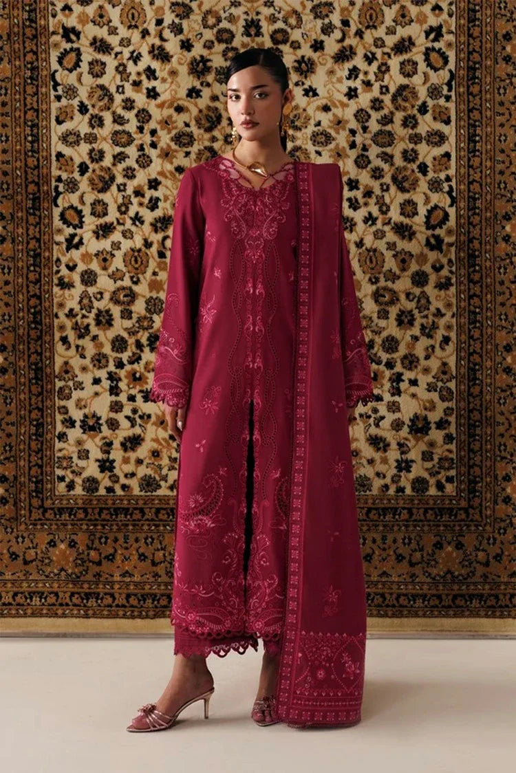 Qalamkar - Qline Linen Collection - QLW-02 ALEENA - Unstitched
