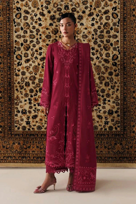 Qalamkar - Qline Linen Collection - QLW-02 ALEENA - Unstitched