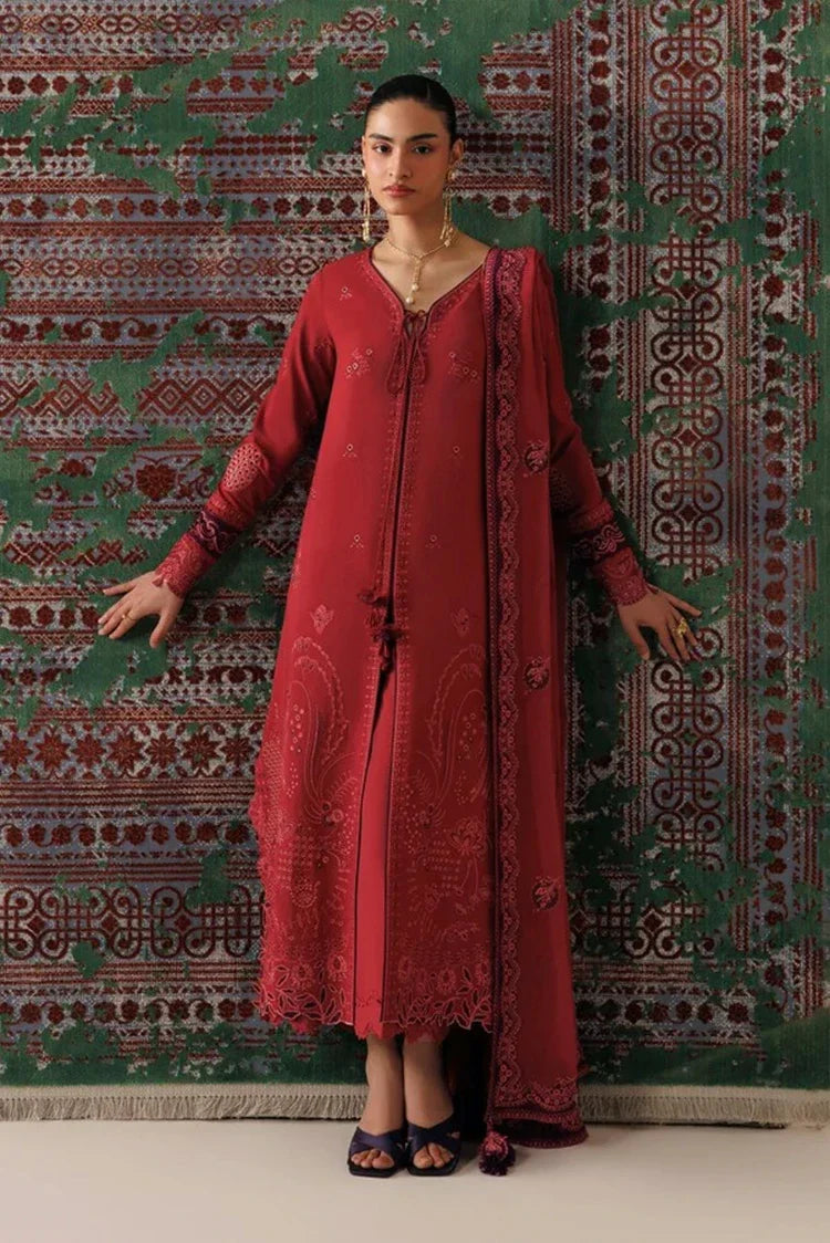 Qalamkar - Qline Linen Collection - QLW-03 ZAIRA - Unstitched