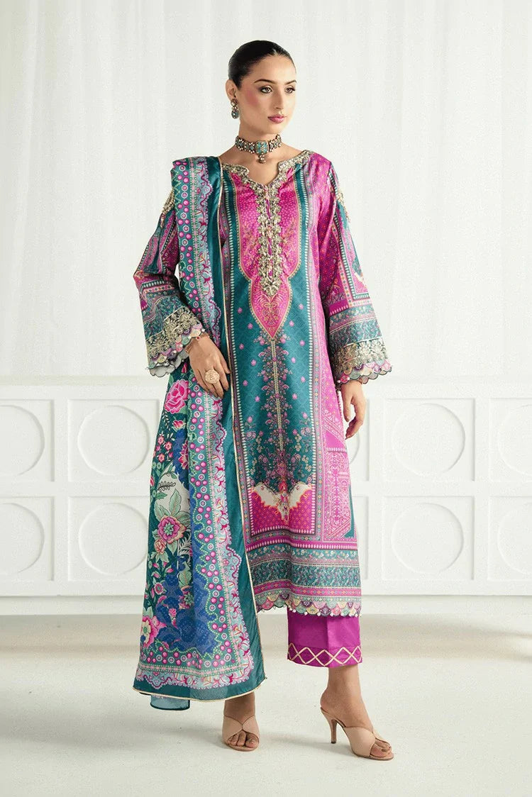 Gulaal - Aira Printed Silk - GS-11-Zeal - Unstitched