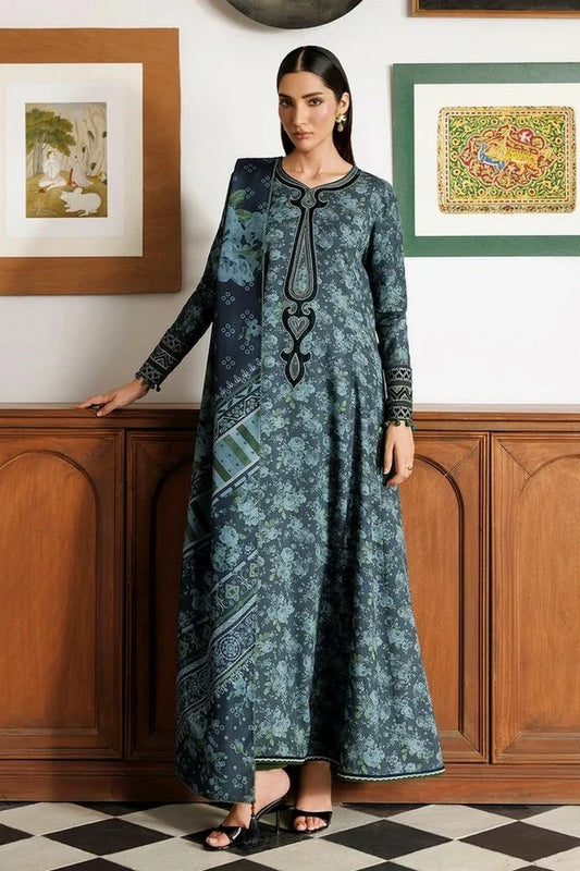 Jazmin - Unstitched WInter - EMBROIDERED PREMIUM VISCOSE UW-0256 - Unstitched