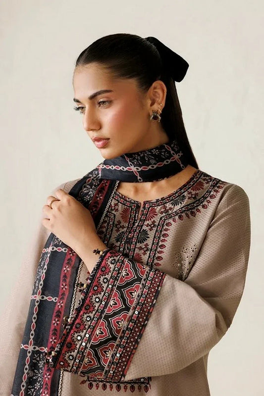 Jazmin - Unstitched WInter - EMBROIDERED PREMIUM DOBBY UW-0282 - Unstitched