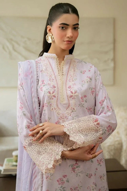 Aabyaan - Print Luxe Linen - AK-01-ESTELLE - Unstitched