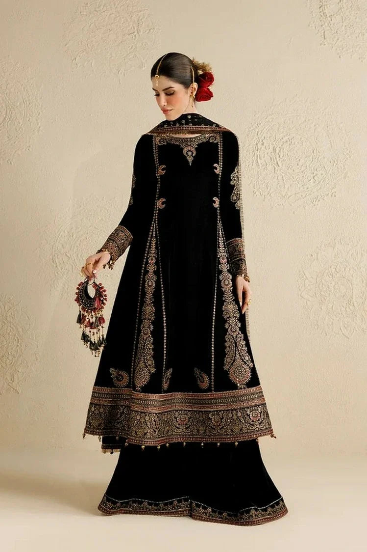 Jazmin - Chandni Luxury Velvet Formals - CVF26-D01 - Unstitched