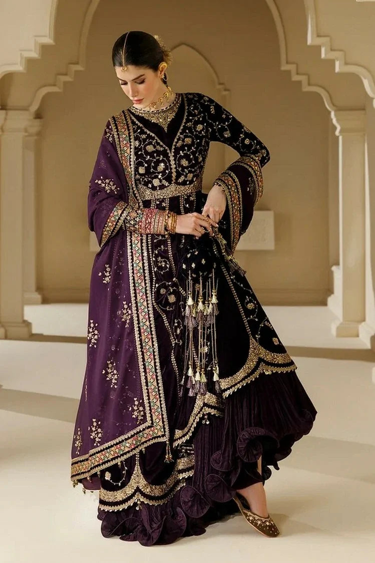 Jazmin - Chandni Luxury Velvet Formals - CVF26-D03 - Unstitched