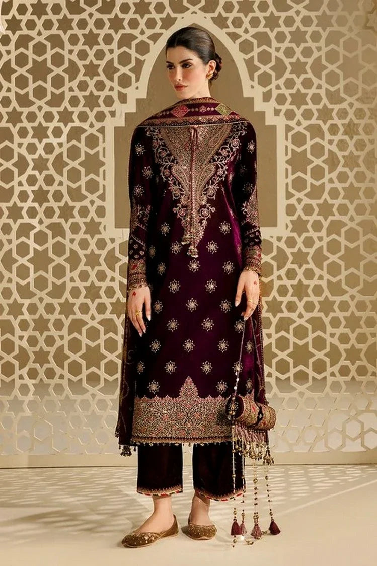 Jazmin - Chandni Luxury Velvet Formals - CVF26-D08 - Unstitched