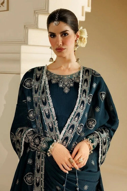Jazmin - Chandni Luxury Velvet Formals - CVF26-D09 - Unstitched