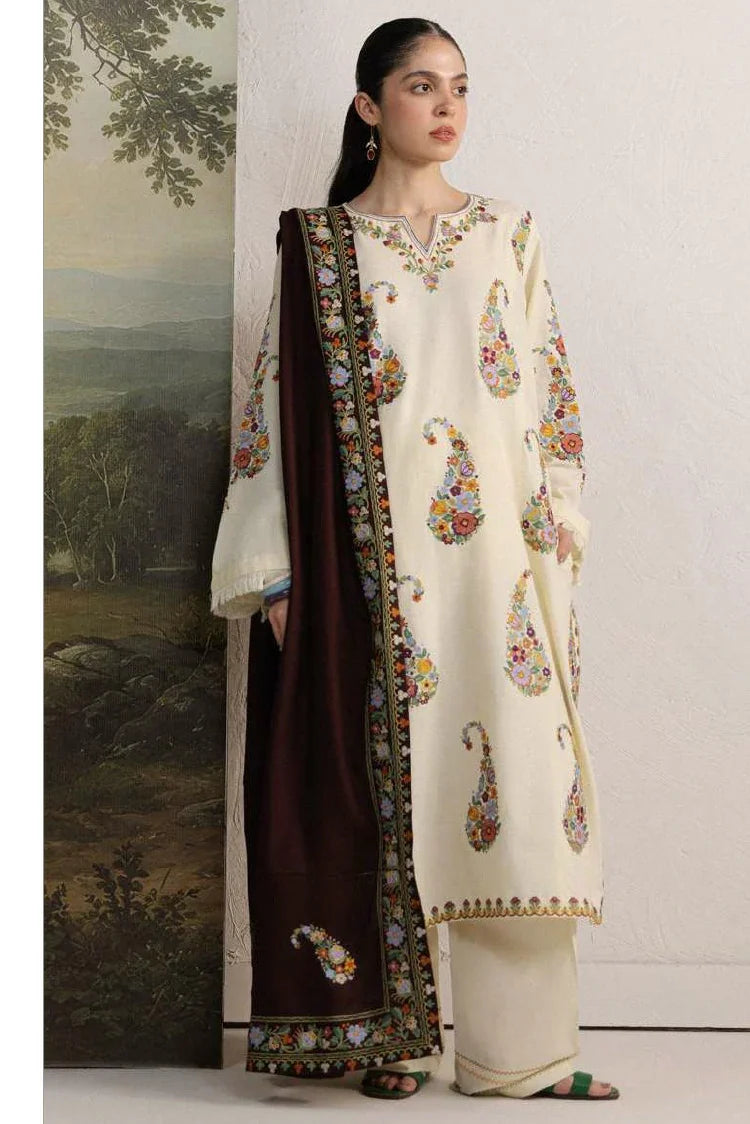 Zara Shahjahan - Coco Winter Unstitched - SHIREEN-6A - Unstitched