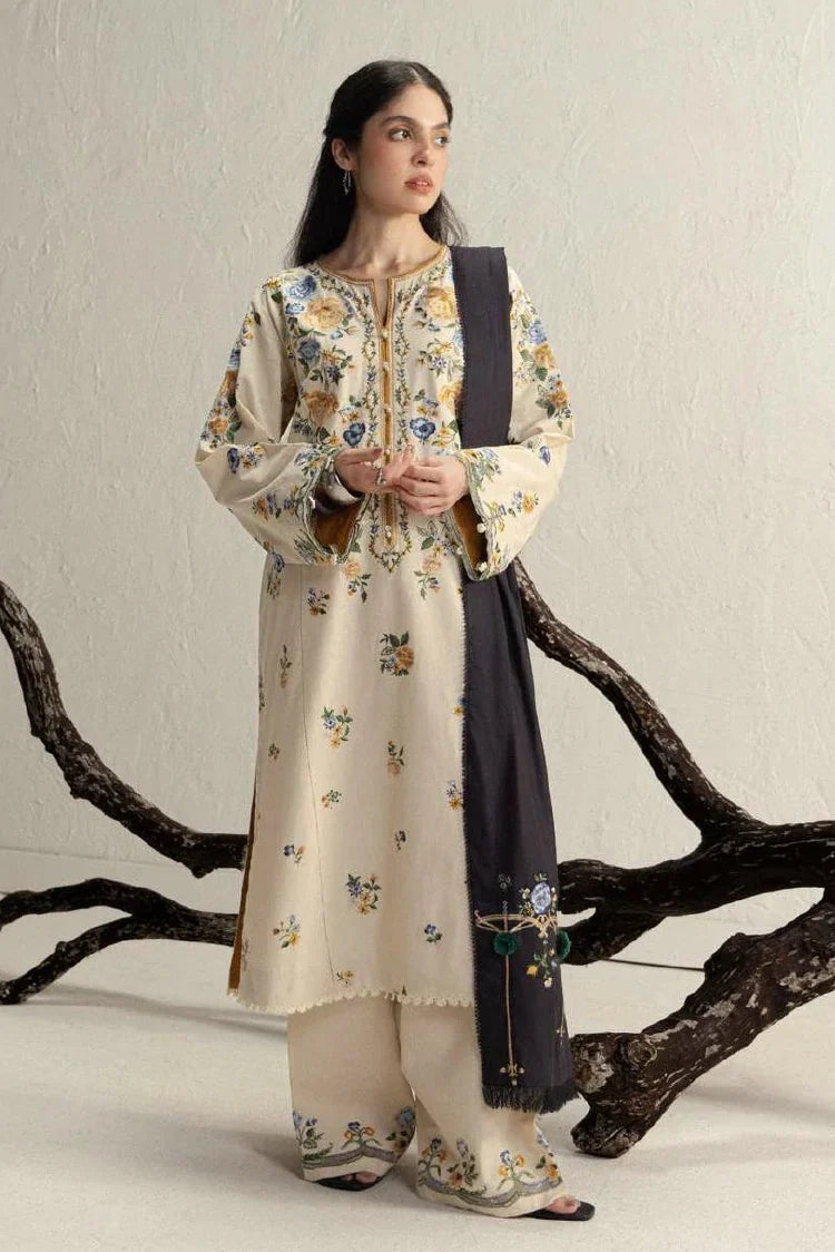 Zara Shahjahan - Coco Winter Unstitched - ASMANI-9B - Unstitched