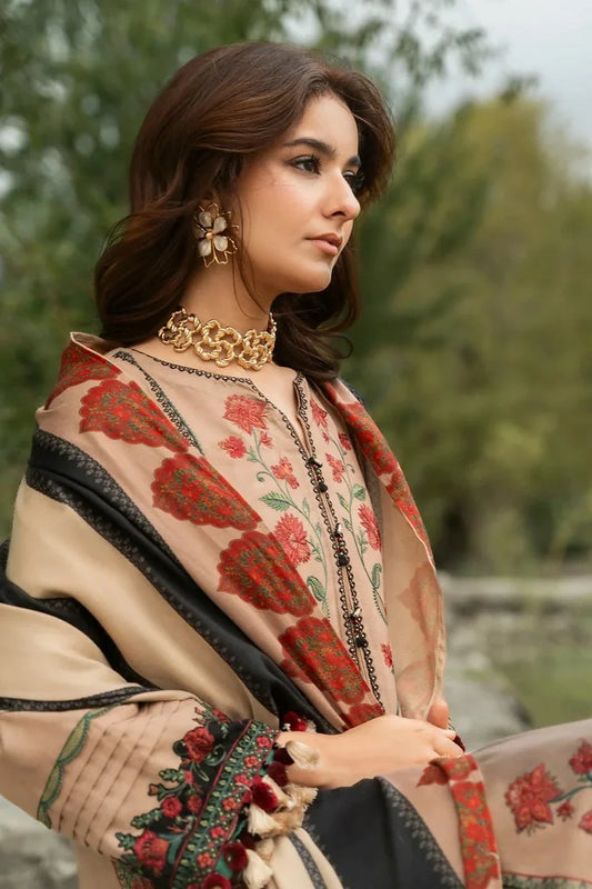 Charizma - Poshima Embroidered Peach Leather Collection Vol 2 - PSW6-17 - Unstitched