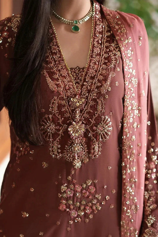 Picture of Roheenaz - Mah e Noor Silk Collection - 01-Zarnish - Unstitched - Available at Raja Sahib