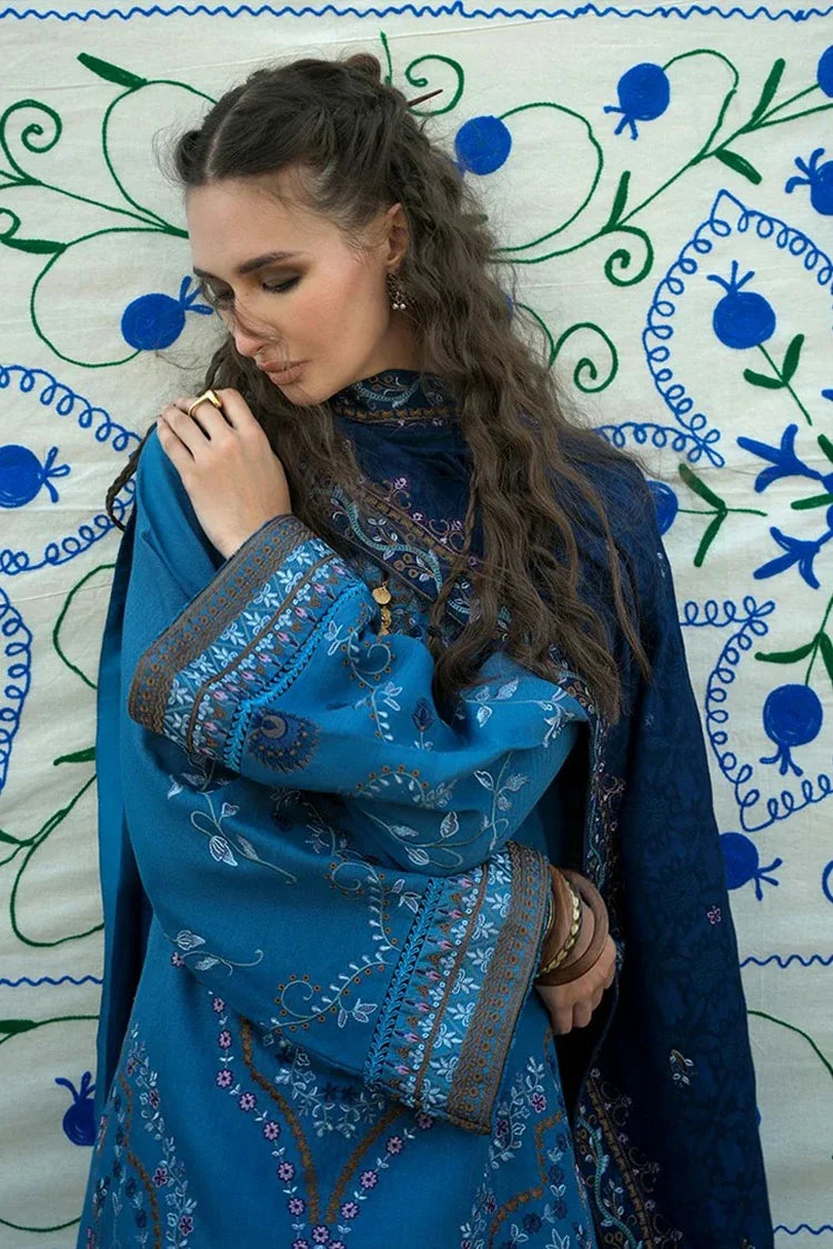 Picture of Mushq - Hemline Beneath The Skies Of Bukhara - 04-Heritage Haze - Unstitched - Available at Raja Sahib