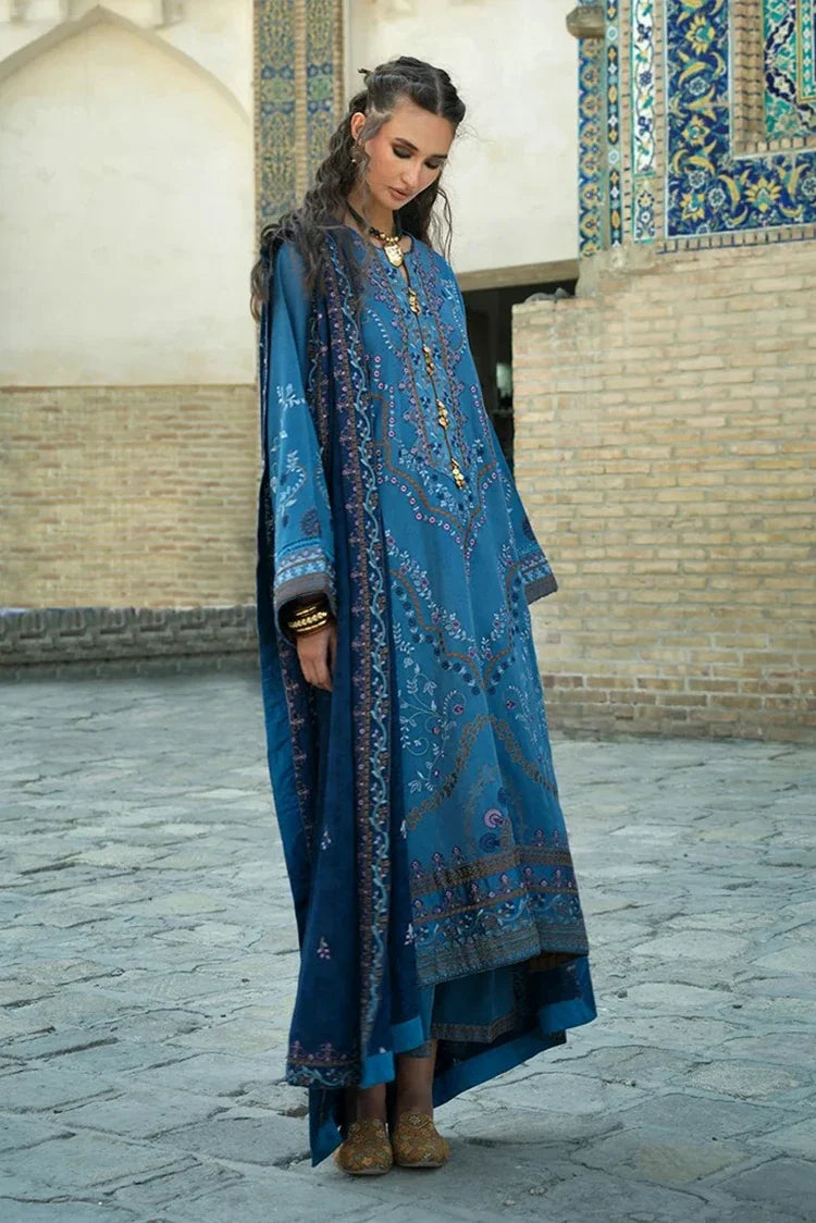 Picture of Mushq - Hemline Beneath The Skies Of Bukhara - 04-Heritage Haze - Unstitched - Available at Raja Sahib