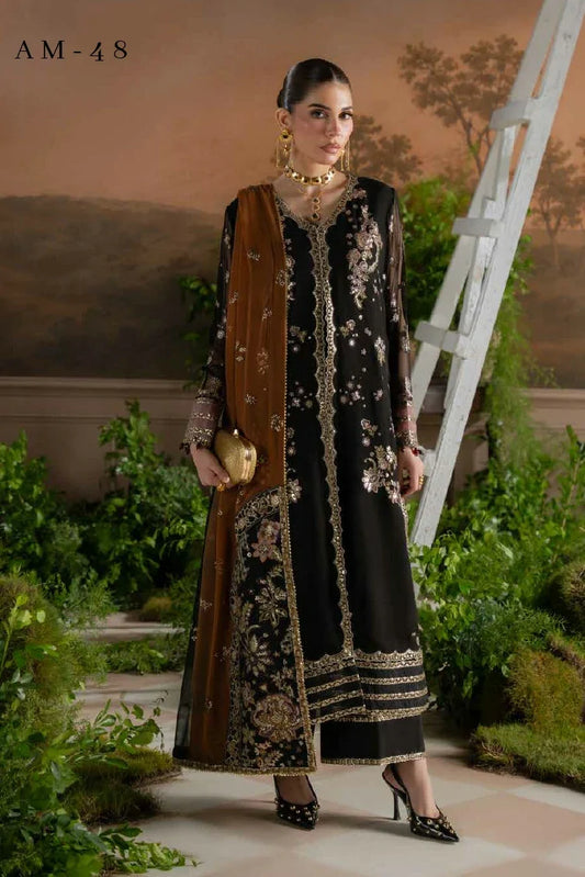 Picture of Nureh - Amaya Luxury Embroidered Chiffon Collection Vol 3 - AM-48 - Unstitched - Available at Raja Sahib
