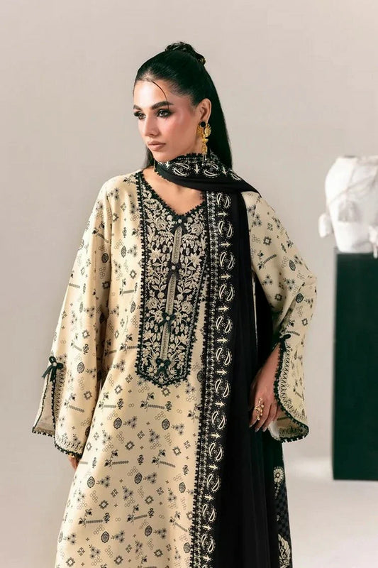 Picture of Qalamkar - QPrints Winter Collection - QPW-10 (A) Mehru - Unstitched - Available at Raja Sahib