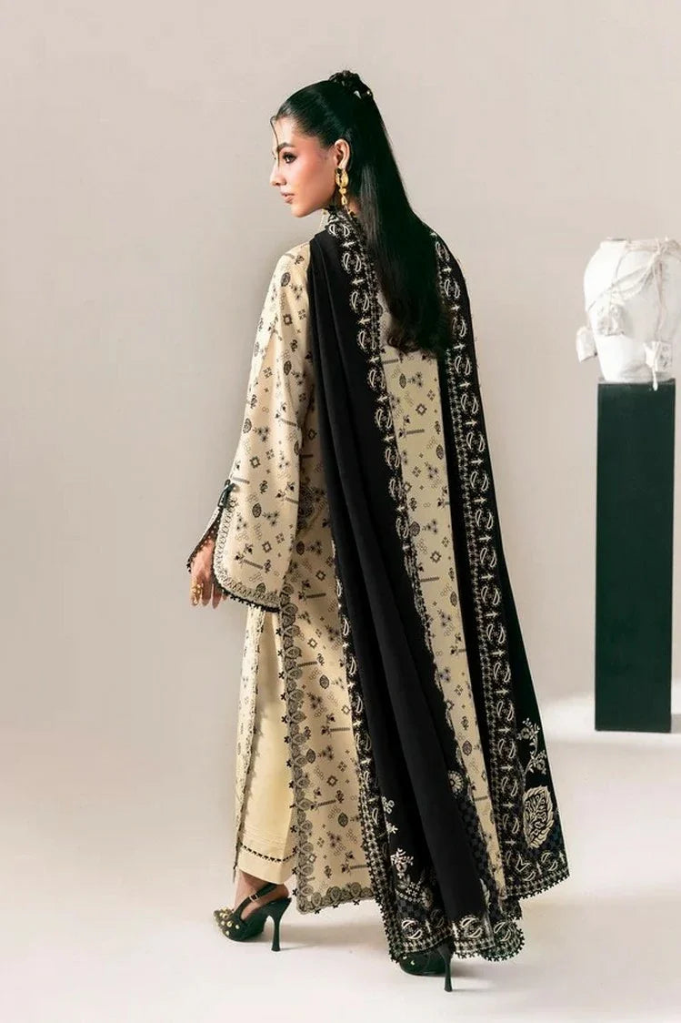 Picture of Qalamkar - QPrints Winter Collection - QPW-10 (A) Mehru - Unstitched - Available at Raja Sahib