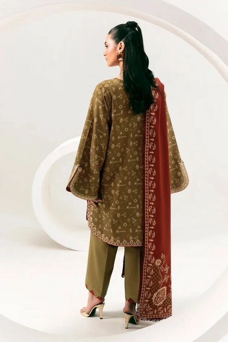 Picture of Qalamkar - QPrints Winter Collection - QPW-10 (B) Hafsa - Unstitched - Available at Raja Sahib